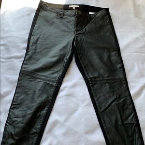 Banana Republic PU Cropped Pants - Black sz 10P